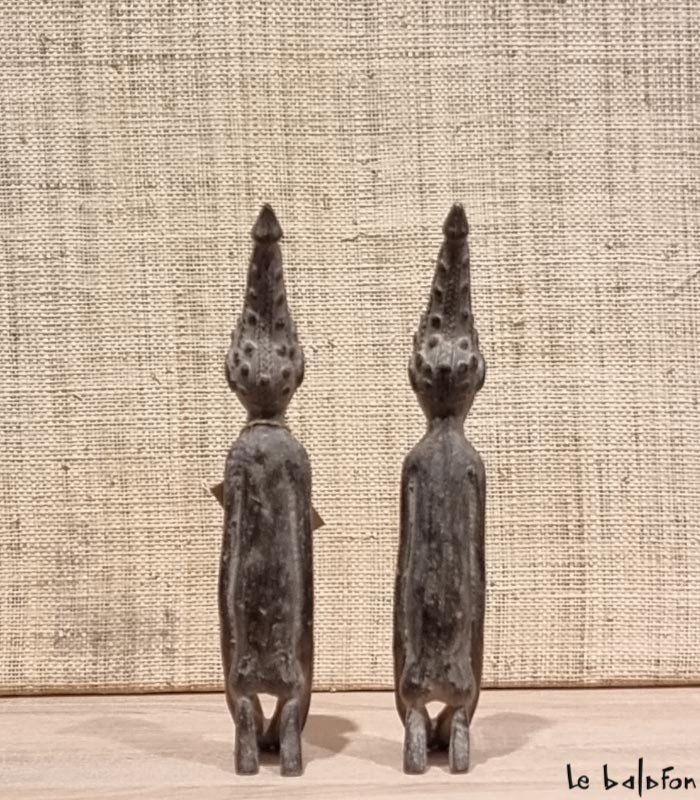 Couple dogon en bronze