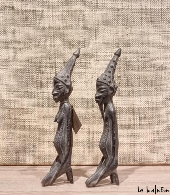 Couple dogon en bronze